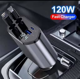 Retractable car charger